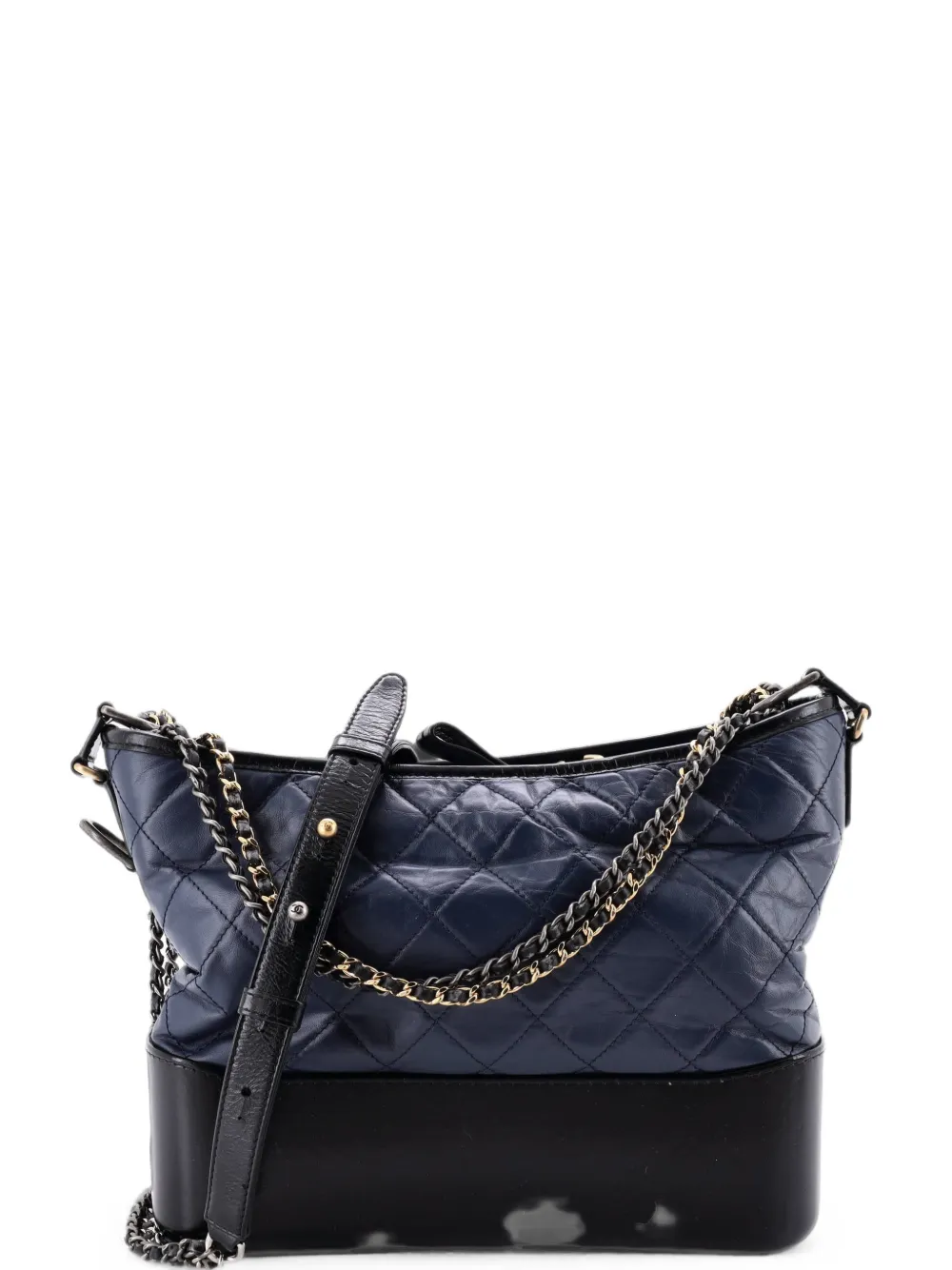CHANEL Pre-Owned Gabrielle Quilted Aged Calfskin Medium hobo bag - Nero