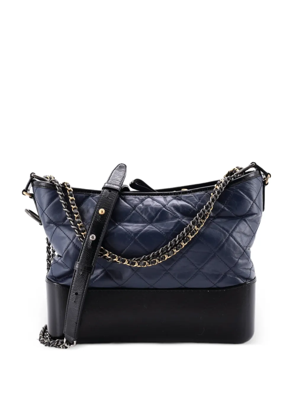 CHANEL Pre-Owned Gabrielle Quilted Aged Calfskin Medium hobo bag - Schwarz