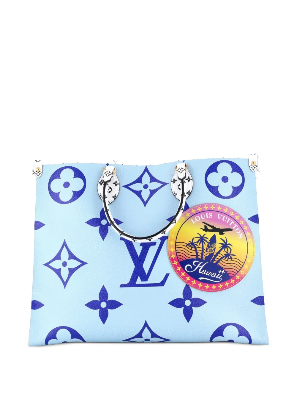 Louis Vuitton Pre-Owned OnTheGo Limited Edition Cities Colored Monogram Giant GM tote bag - Blu