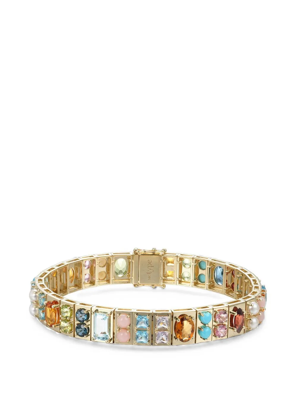 Type Jewelry bracelet Leggo à pierres variées - Or