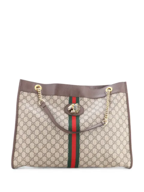Gucci Pre-Owned tote Rajah grande de lona GG revestida con cadena