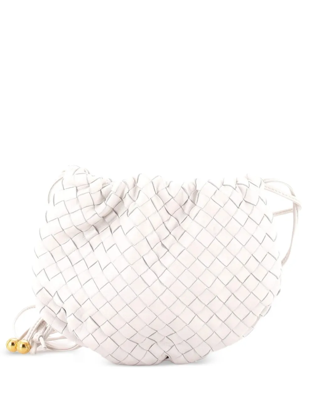 Bottega Veneta Pre-Owned Bulb Shoulder Bag Intrecciato Nappa Mini crossbody bag - Weiß