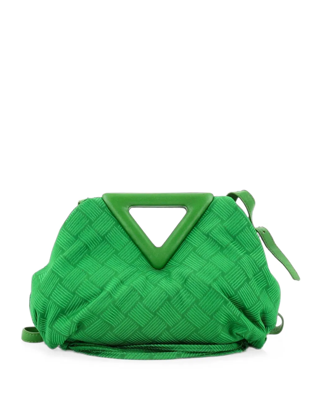 Bottega Veneta Pre-Owned Point Intrecciato Effect Jacquard Small shoulder bag - Verde