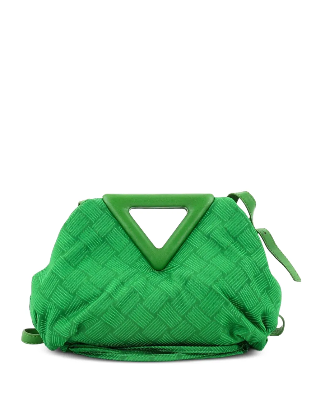 Bottega Veneta Pre-Owned Point Intrecciato Effect Jacquard Small shoulder bag - Verde