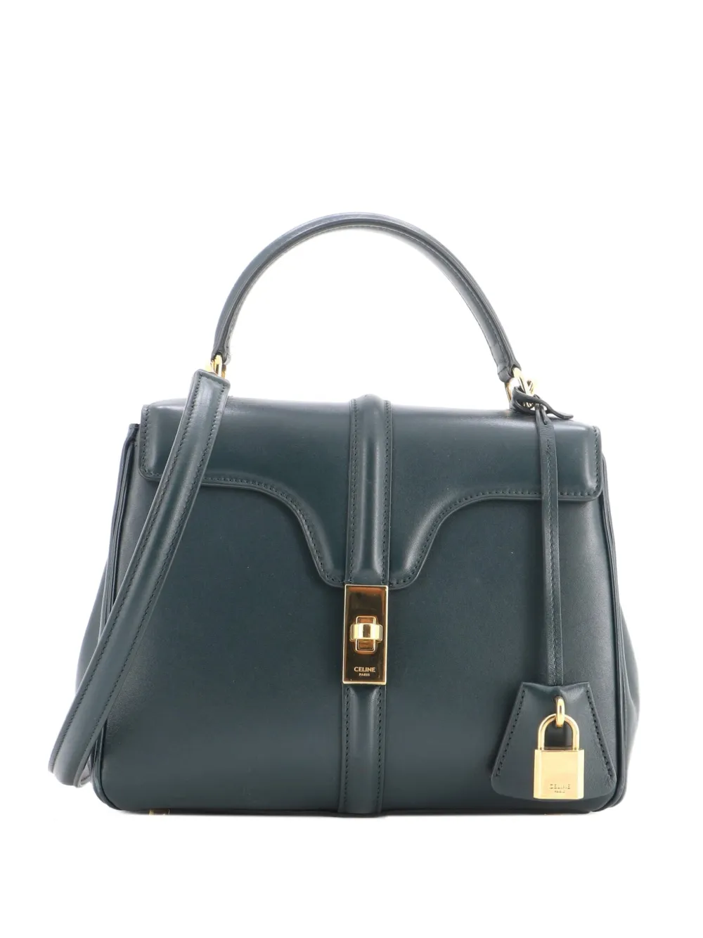 Celine Pre-Owned 16 Top Handle Bag Smooth Calfskin Small satchel - Grün
