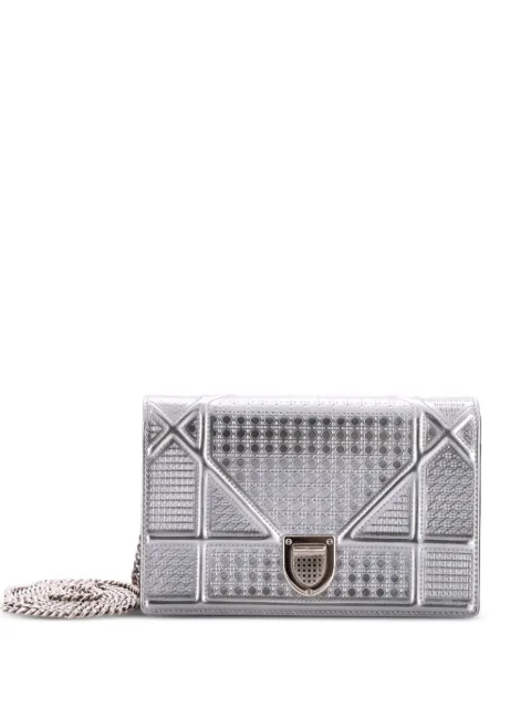 Christian Dior Pre-Owned Diorama Wallet on Chain Cannage Embossed Calfskin clutch bag