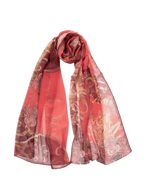 Elizabetta Alessandra equestrian-print scarf