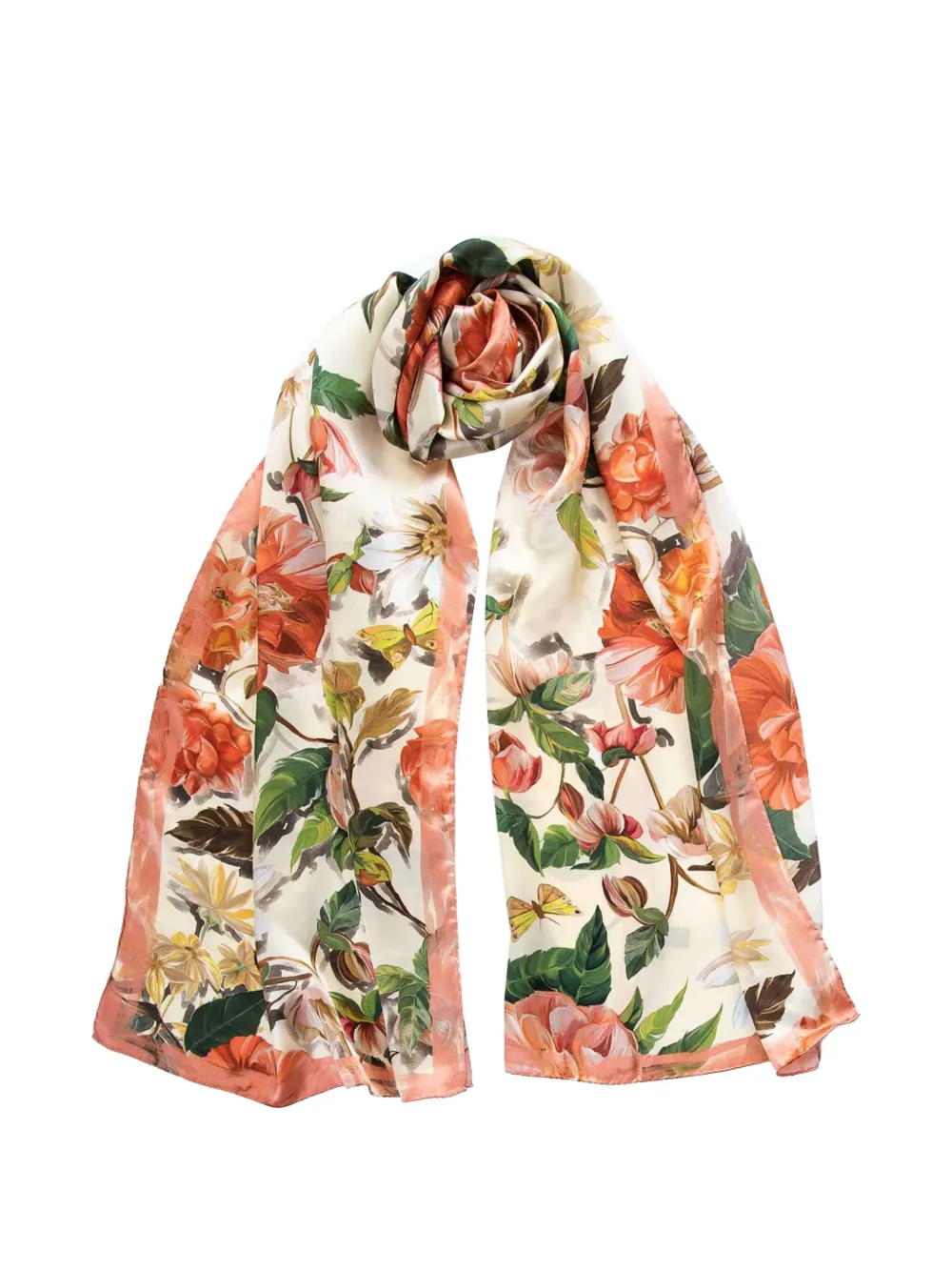 Elizabetta Rosa floral-print silk scarf