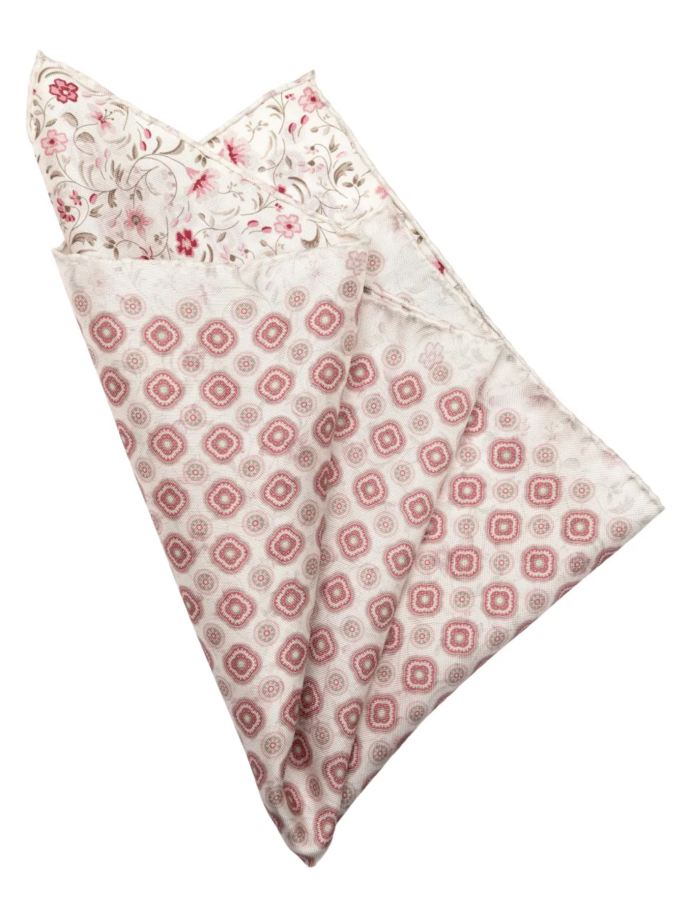 Elizabetta Italo pochet met bloemenprint Roze