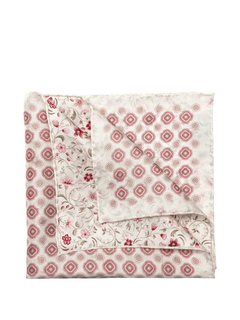 Elizabetta Italo pochet met bloemenprint Roze