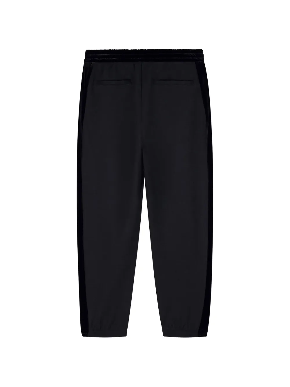 Armani Exchange Trainingsbroek met fluwelen afwerking en trekkoord Zwart