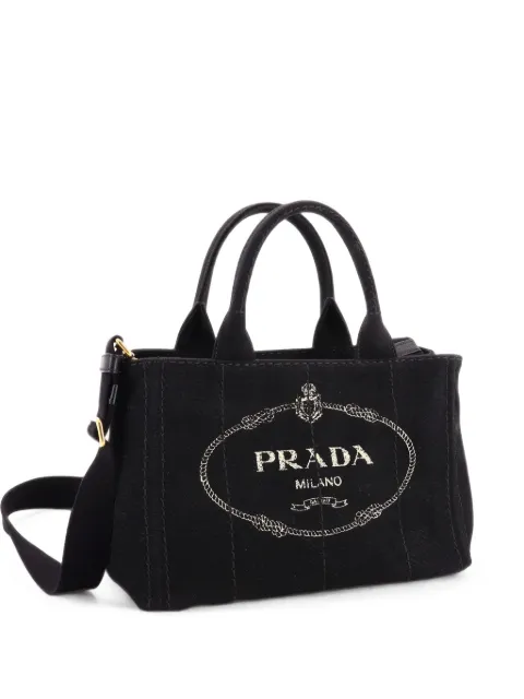Prada Pre-Owned Canapa Convertible Canvas Mini tote bag