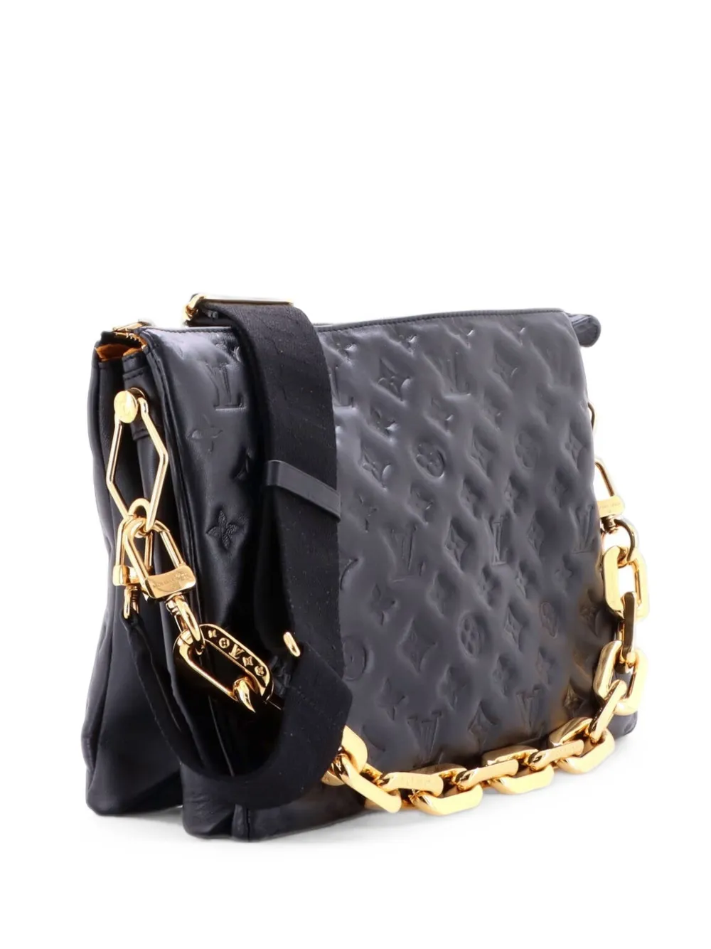 Louis Vuitton Pre-Owned Coussin Bag Monogram Embossed Lambskin MM crossbody bag - Nero