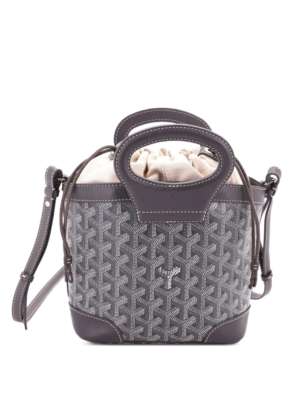 Goyard Pre-Owned Beluga Bag Coated Canvas Mini tote bag - Grey