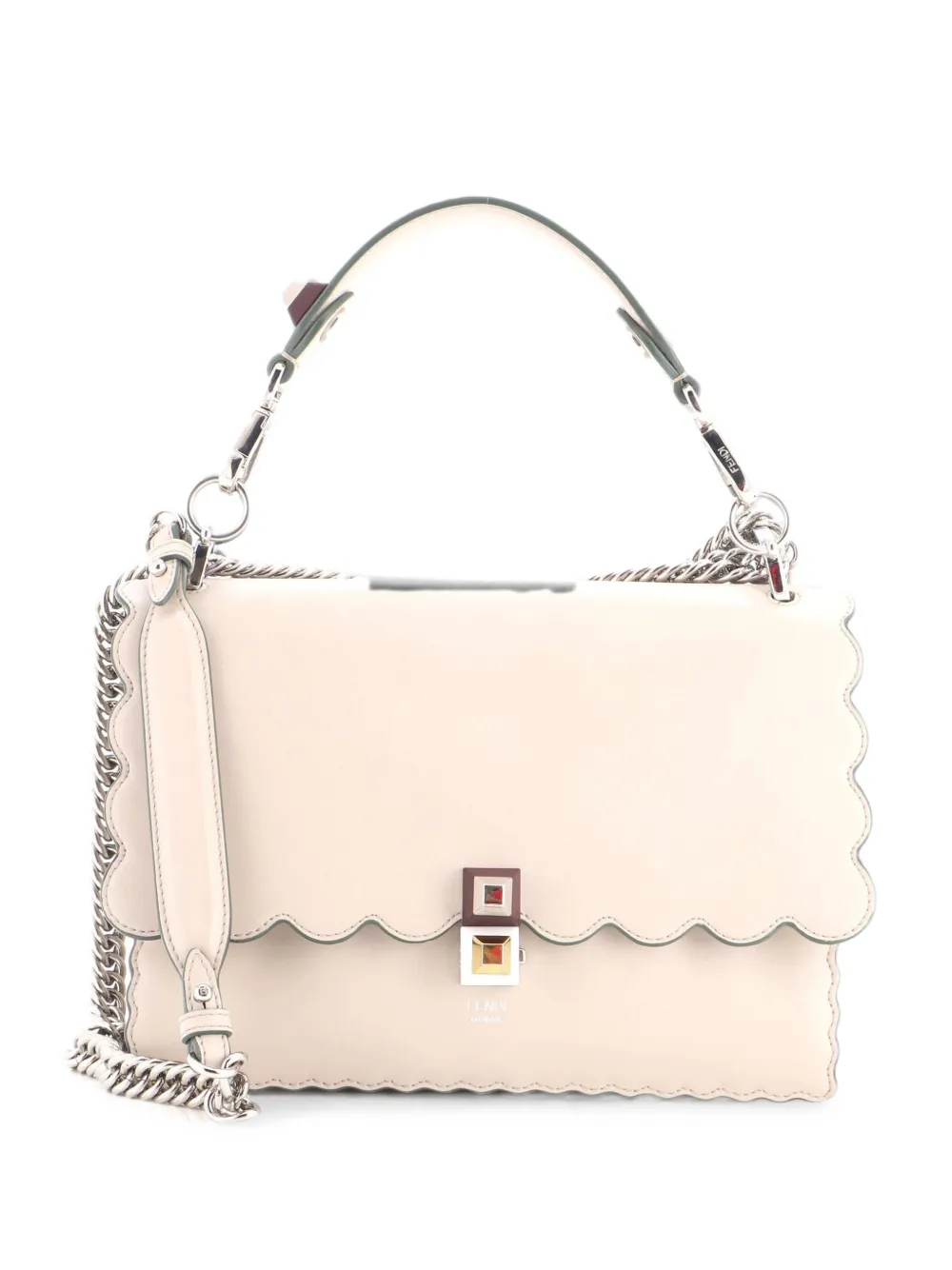 Fendi Pre-Owned Kan I Bag Leather Medium shoulder bag - Toni neutri