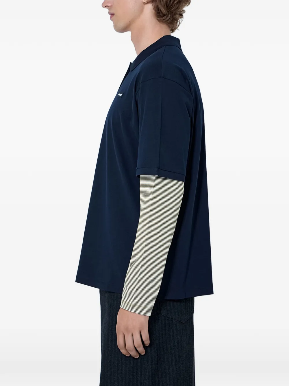 Miu Jersey poloshirt Blauw