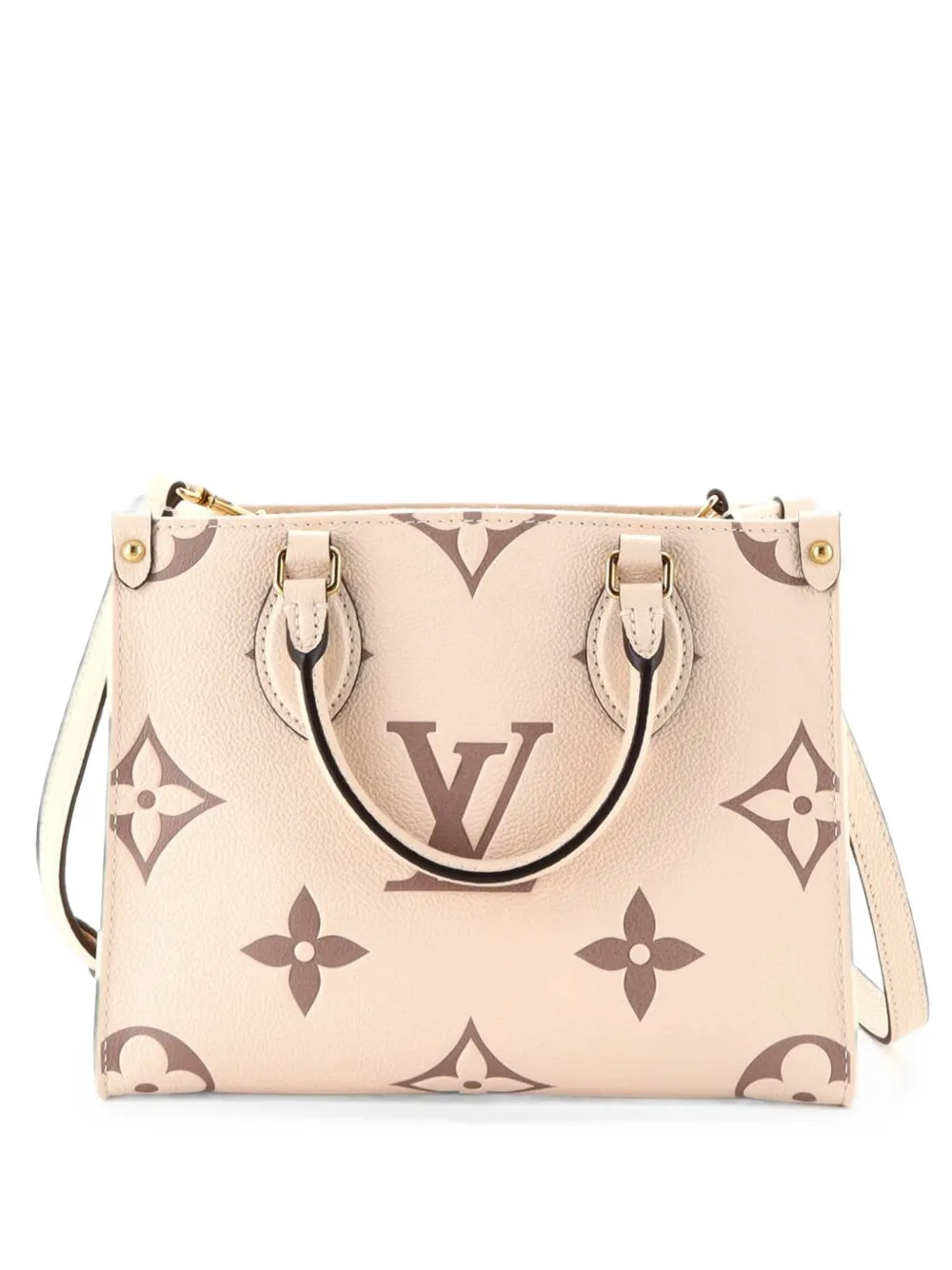Louis Vuitton Pre-Owned OnTheGo Bicolor Monogram Empreinte Giant PM tote bag - Nude