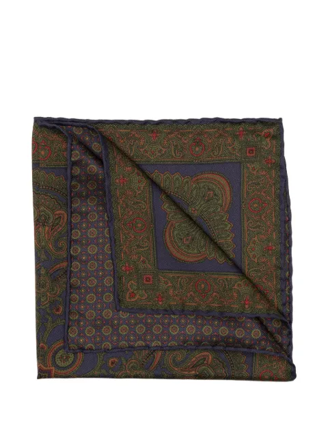 Elizabetta carré de poche Lario à motif cachemire à double motif