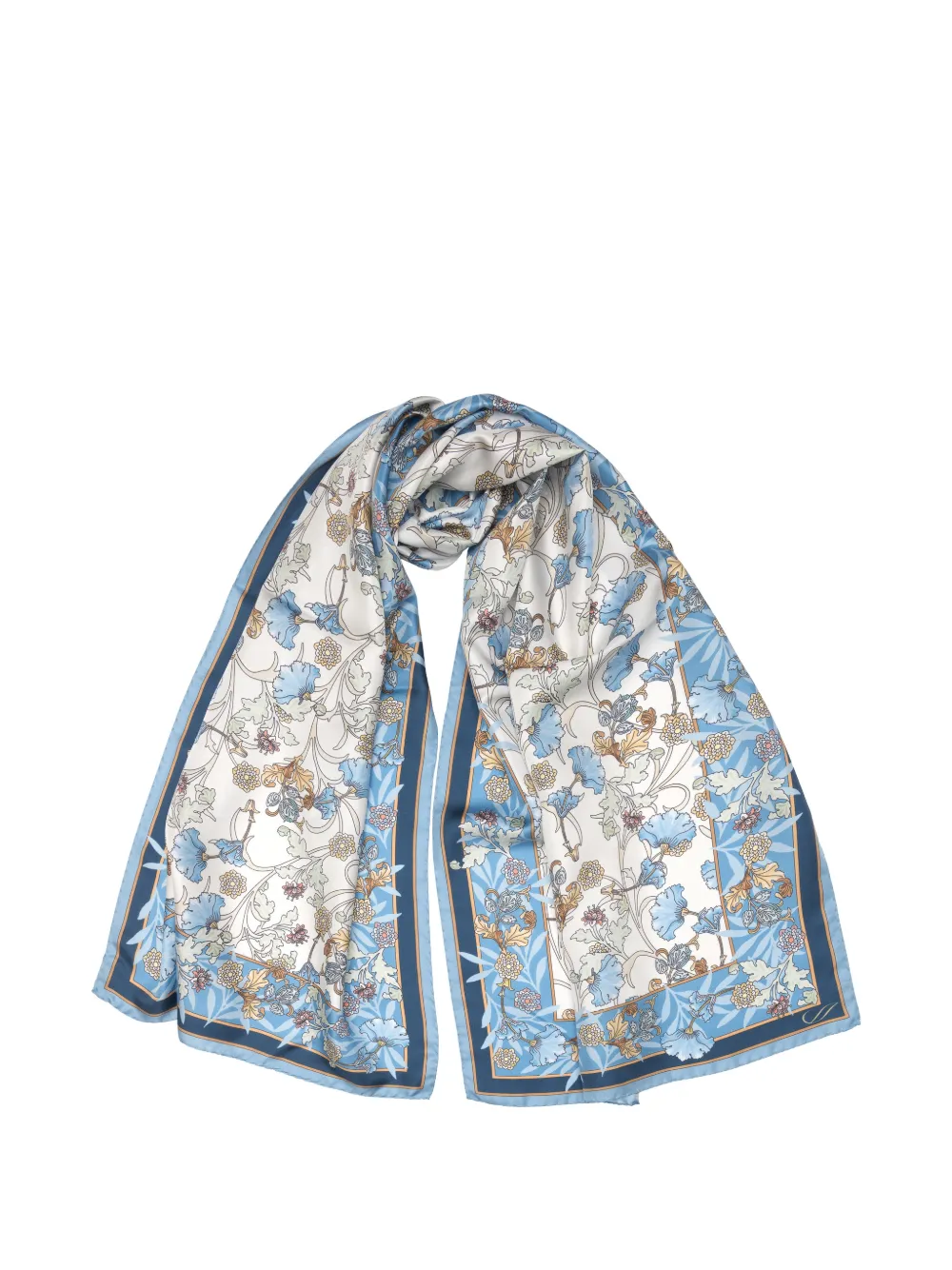 Elizabetta Ofelia floral-print scarf - Blu