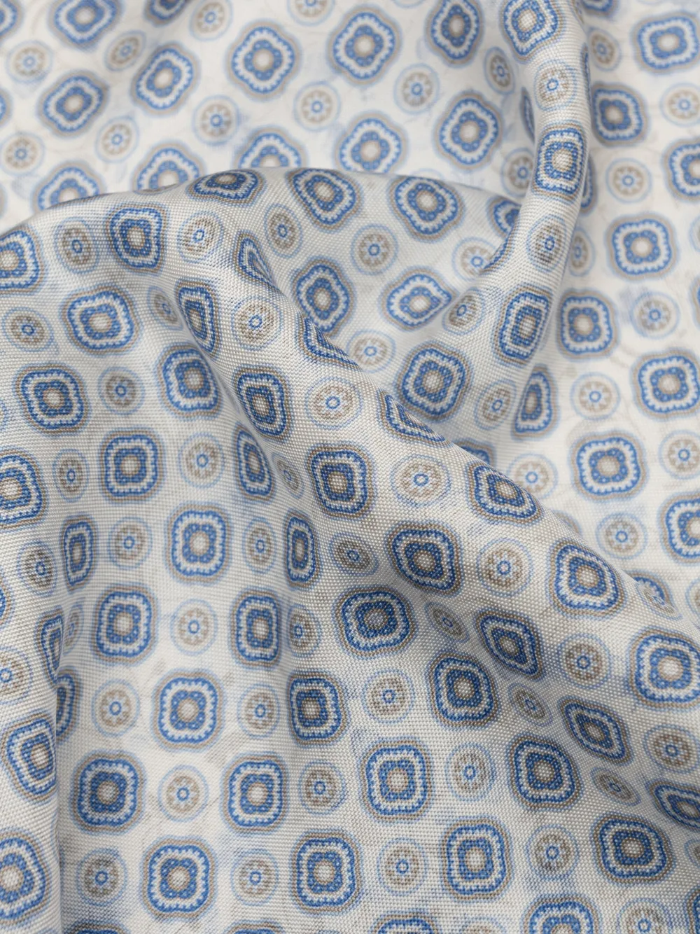 Elizabetta Italo pochet met bloemenprint en medaillon-print Blauw