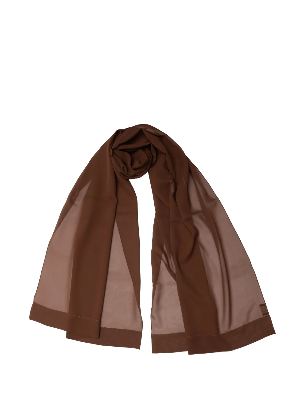 Elizabetta Carmen silk scarf - Marrone