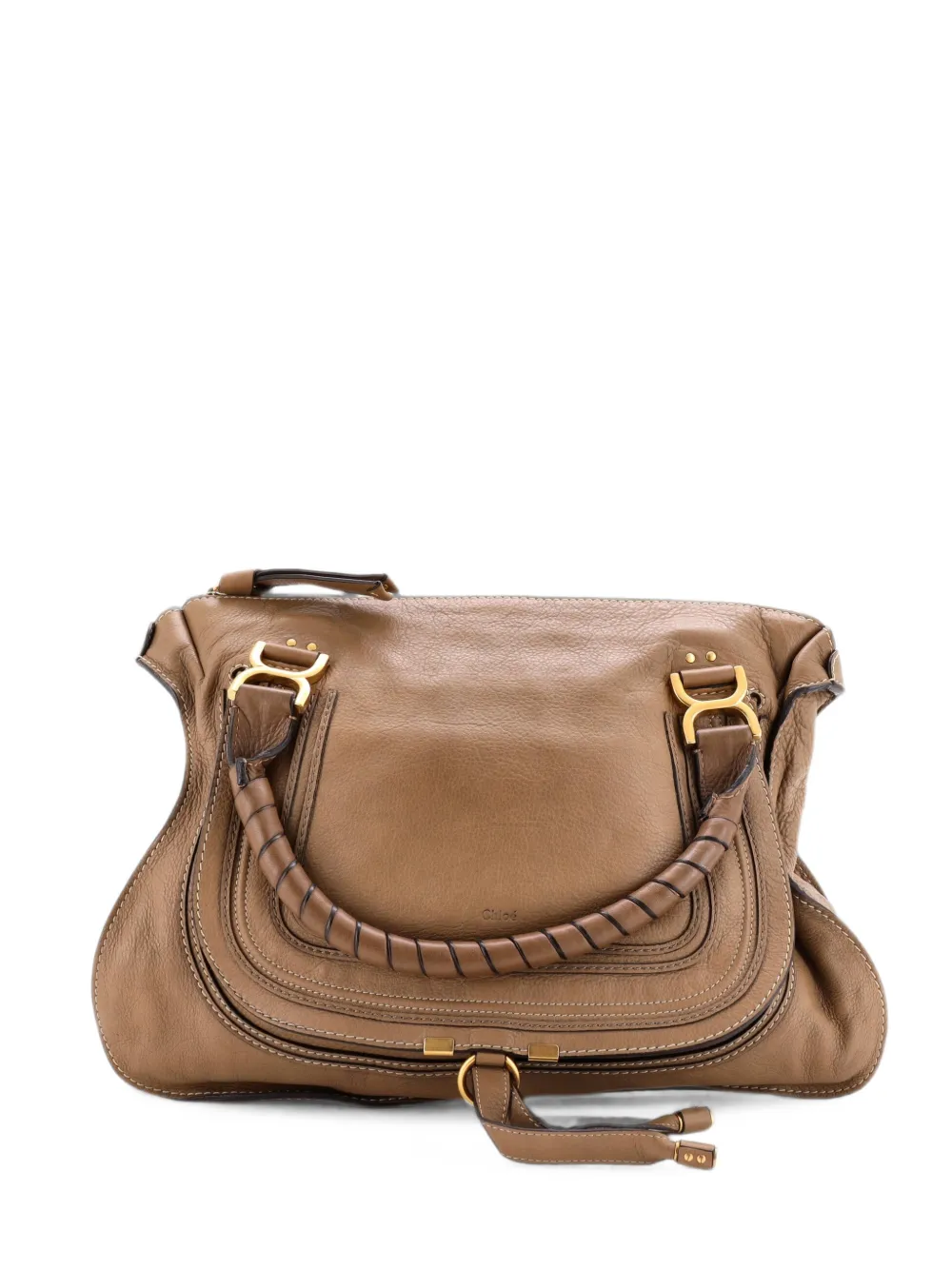 Chloé Pre-Owned Marcie Leather Large shoulder bag - Marrone