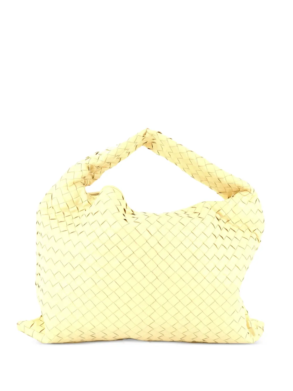 Bottega Veneta Pre-Owned Hop Intrecciato Leather Large hobo bag - Gelb