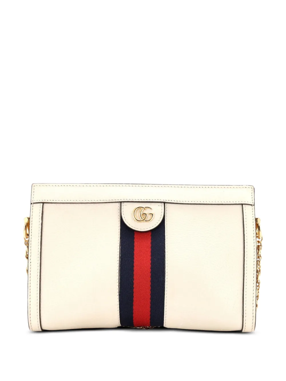 Gucci Pre-Owned Ophidia Chain Shoulder Bag Leather Small crossbody bag - Neutrals