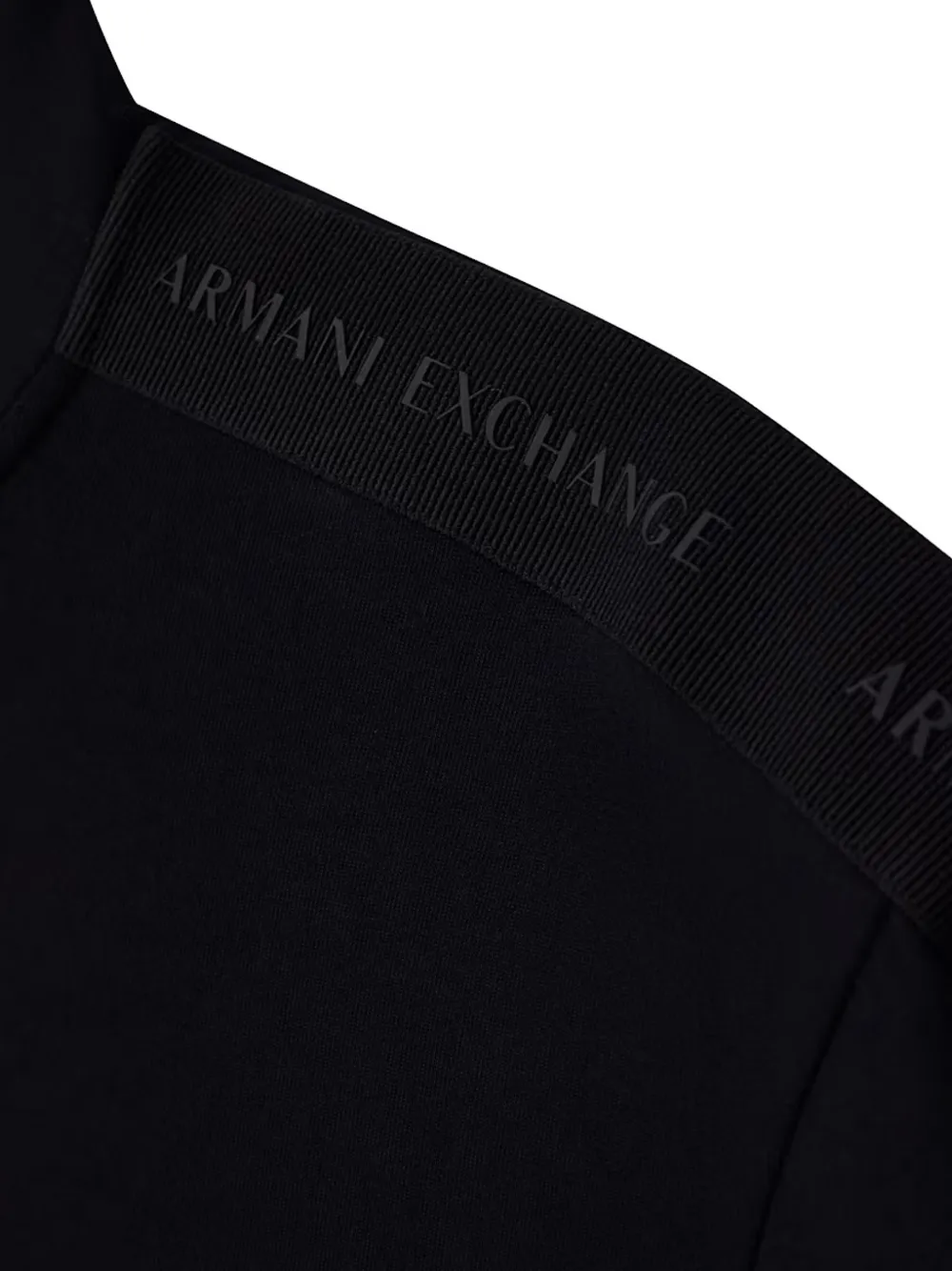 Armani Exchange Vest met logo-band en rits Zwart