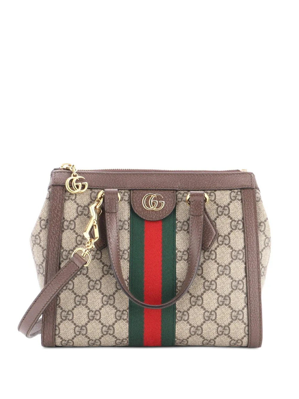 Gucci Pre-Owned Ophidia Top Handle GG Coated Canvas Small tote bag - Braun