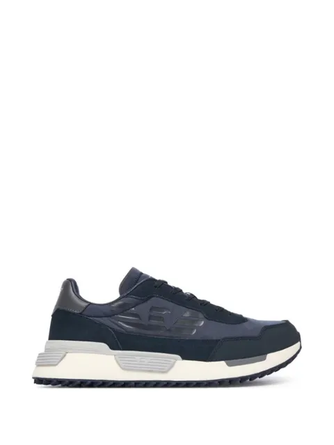Ea7 Emporio Armani panelled logo-patch sneakers