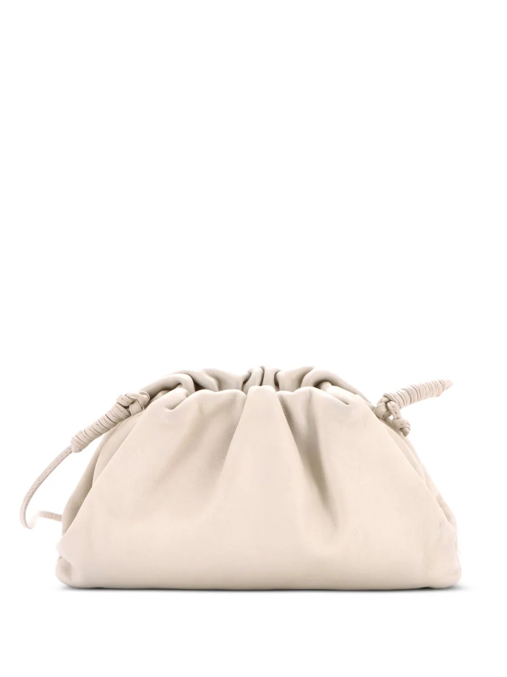 Bottega Veneta Pre-Owned The Pouch Leather Mini crossbody bag - White