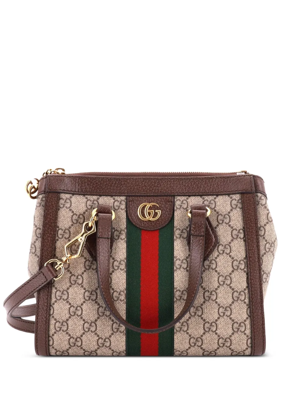 Gucci Pre-Owned Ophidia Top Handle GG Coated Canvas Small tote bag - Brown