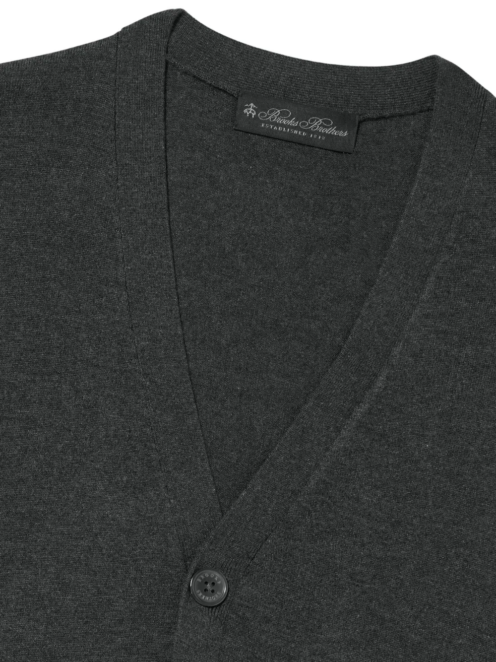 Brooks Brothers Vest met V-hals en knopen Grijs