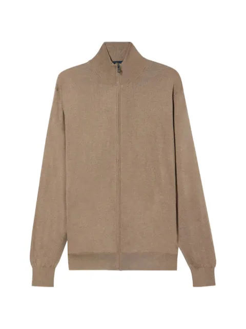 Brooks Brothers full-zip mock-neck cardigan