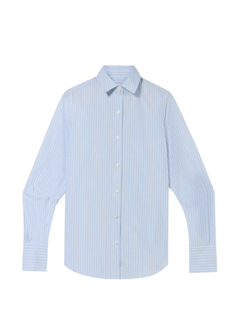 Brooks Brothers stripe-print logo-embroidered shirt - Blu