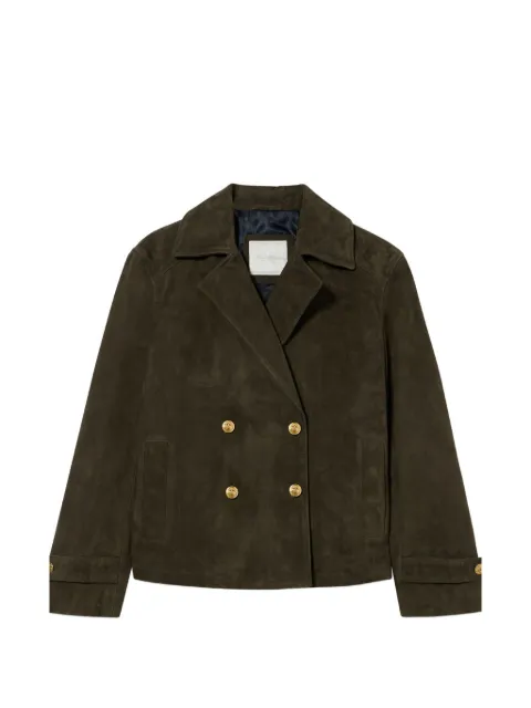 Brooks Brothers double-breasted suede jacket
