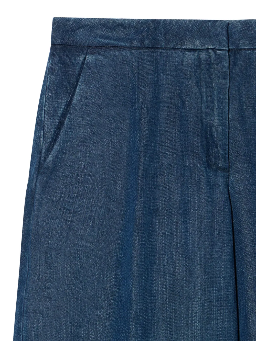 Brooks Brothers Broek met wijde pijpen Blauw
