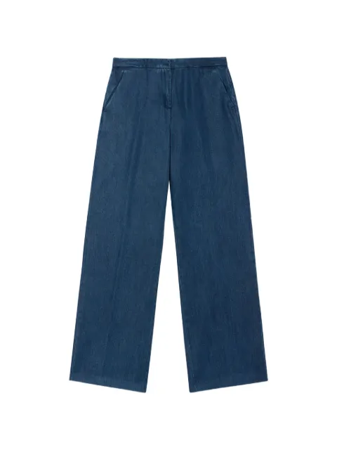 Brooks Brothers wide-leg twill trousers