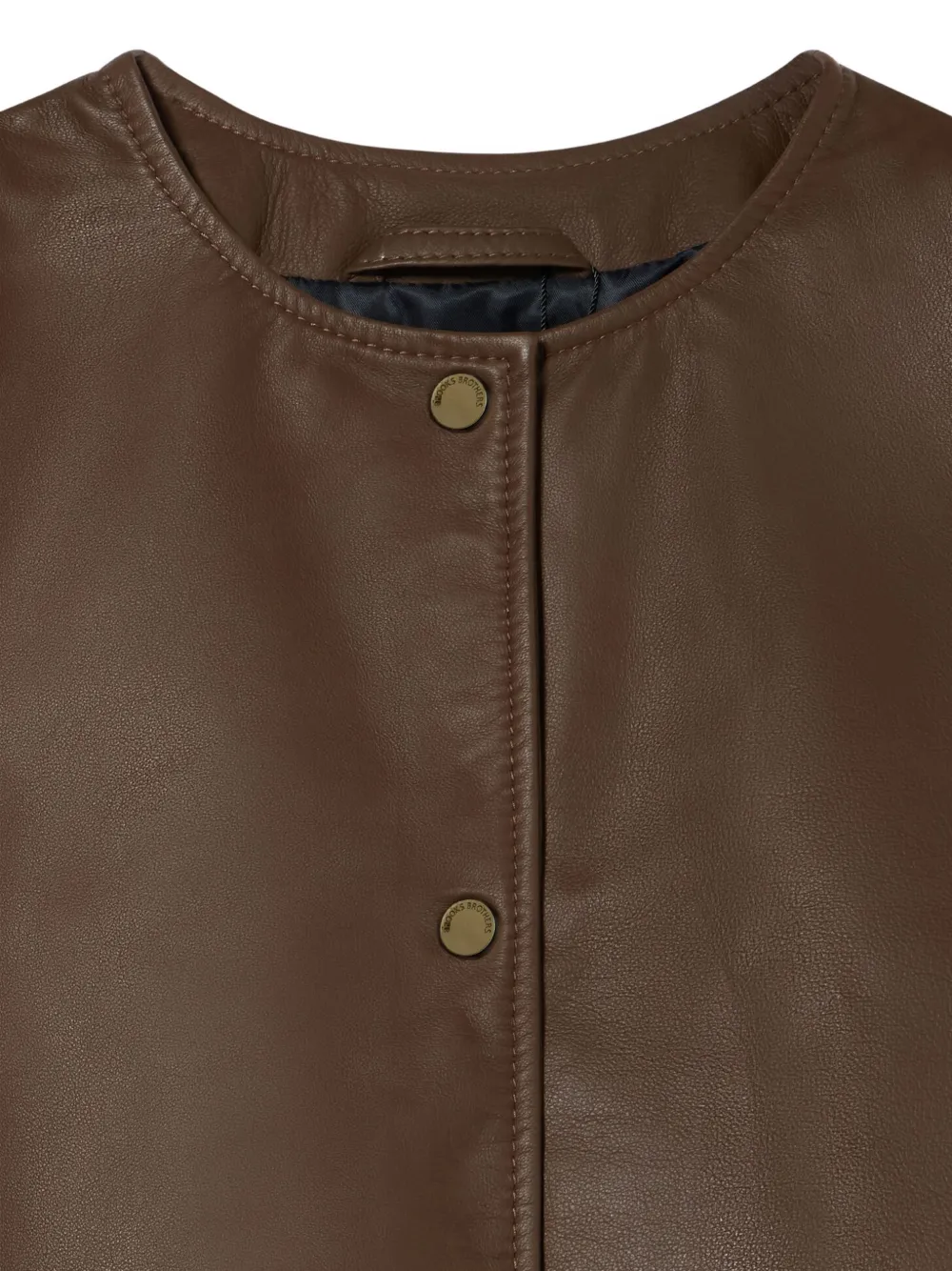 Brooks Brothers Leren jack Bruin