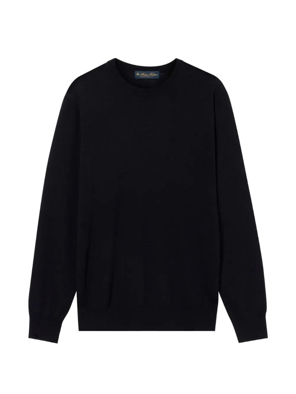 Brooks Brothers ribbed-trim crew-neck sweater - Nero