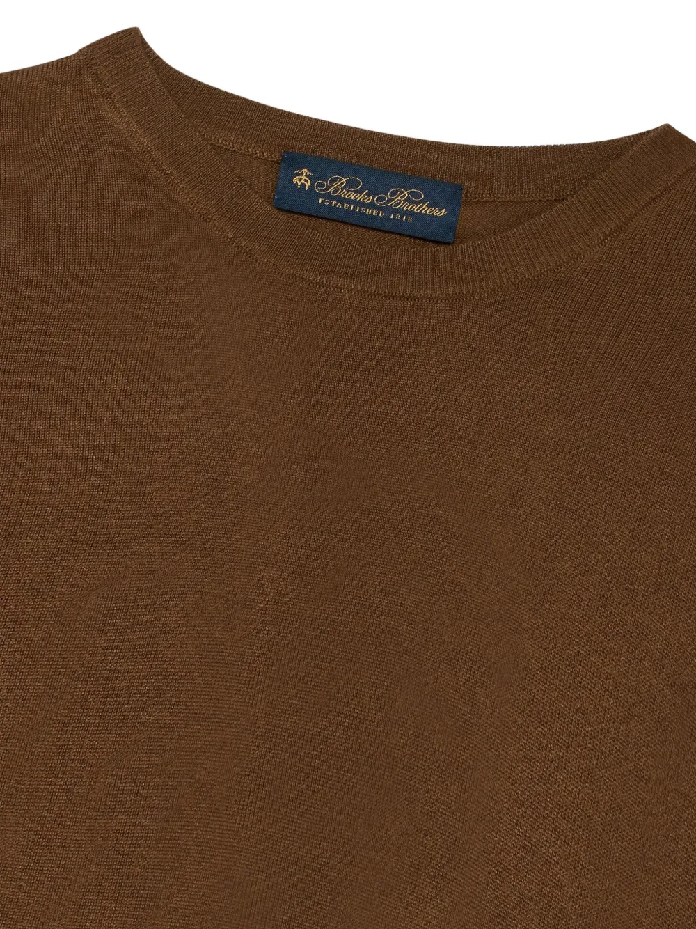 Brooks Brothers Trui met ronde hals Bruin