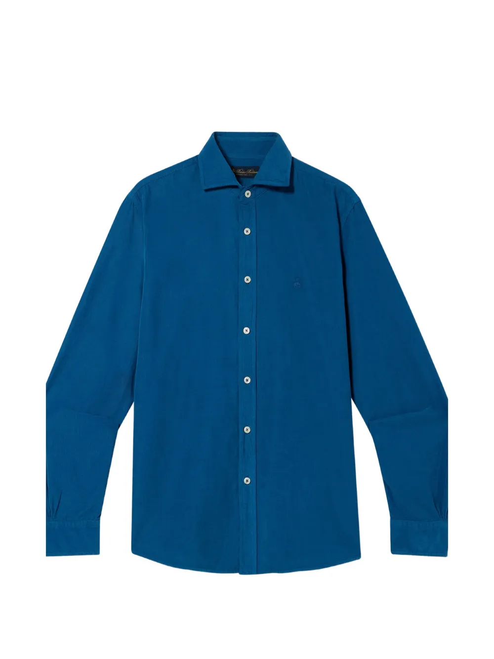 Brooks Brothers corduroy spread-collar shirt - Blu