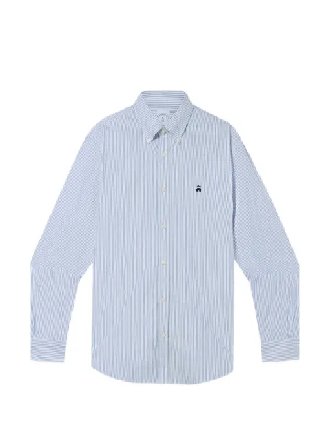 Brooks Brothers stribet skjorte med broderet logo