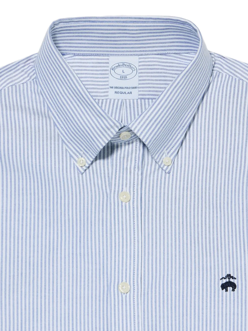 Brooks Brothers Overhemd met geborduurd logo Wit