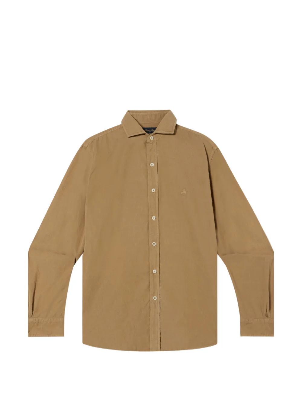 Brooks Brothers corduroy spread-collar shirt - Braun