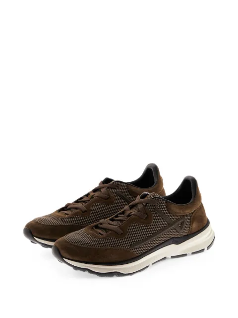 Herno Maggiore suede-mesh sneakers