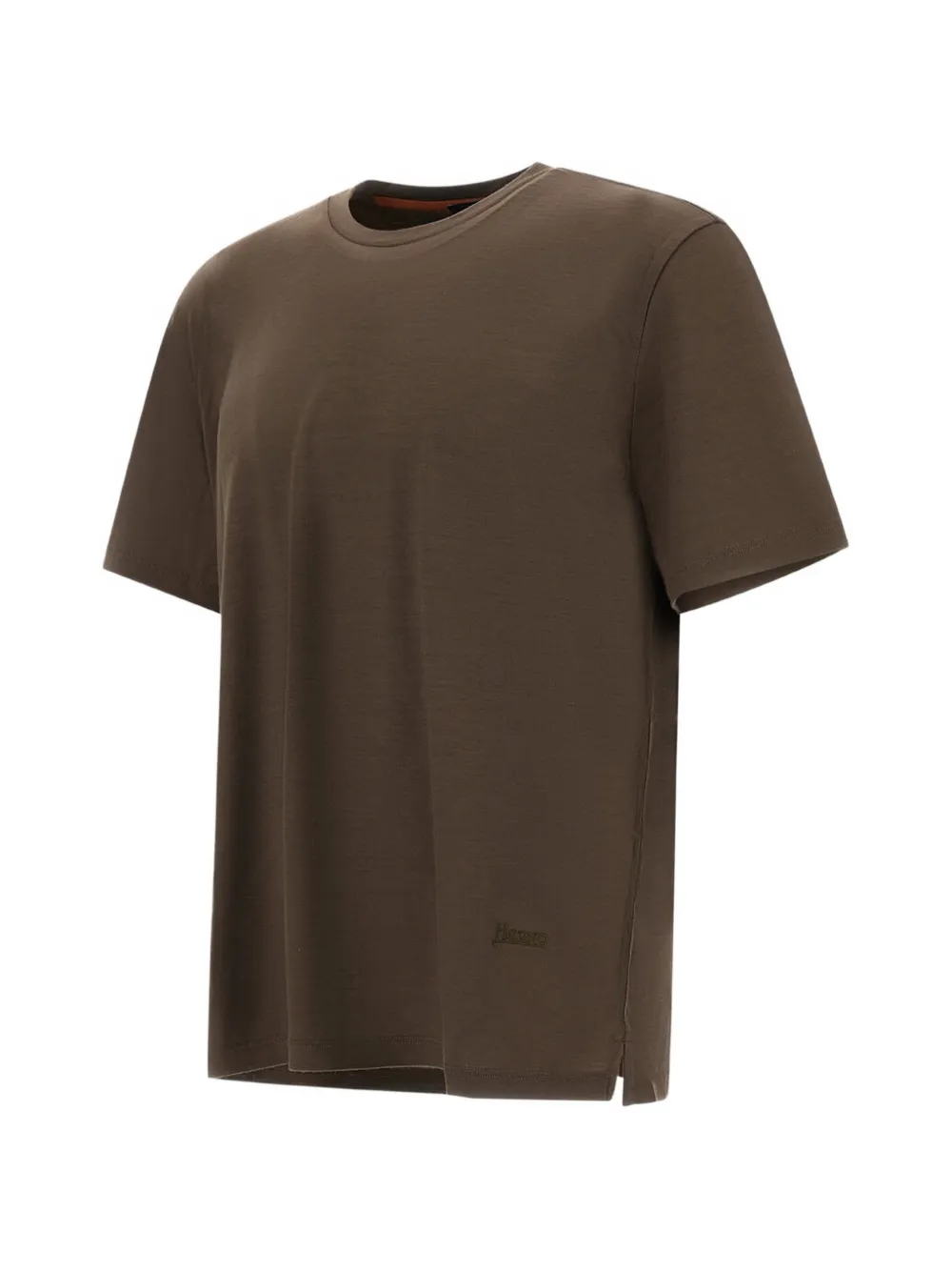 Herno Wollen T-shirt Bruin