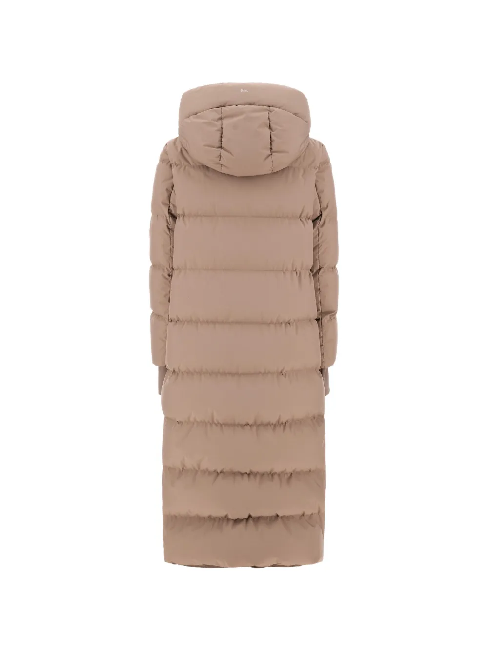 Herno Gestreepte gewatteerde jas Beige
