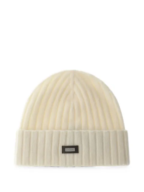 Herno ribbed-knit cashmere beanie hat
